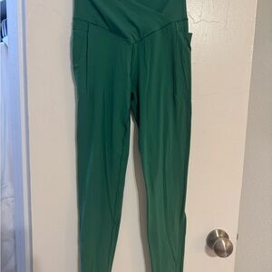AERIE Green High-Waisted Leggings
